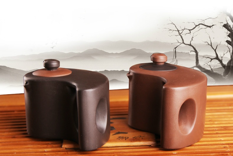 太極陰陽紫砂壺，創(chuàng)意格紫砂壺