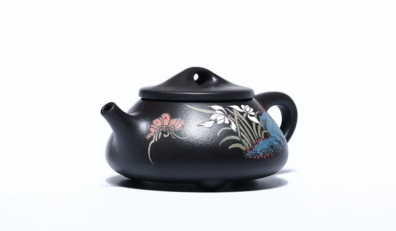 石瓢手工紫砂壺，精致典雅紫砂壺