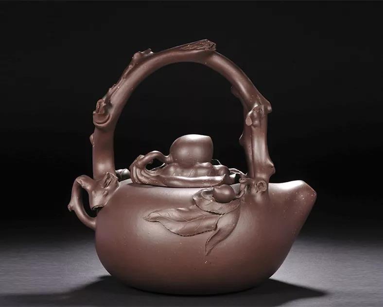 10種最美花器提梁壺，精美別致雕花紫砂壺!