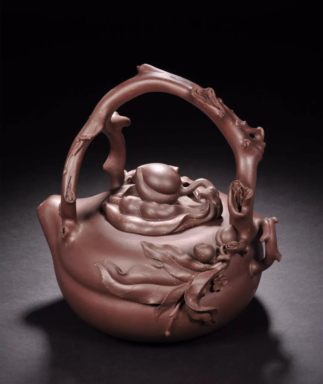 10種最美花器提梁壺，精美別致雕花紫砂壺!