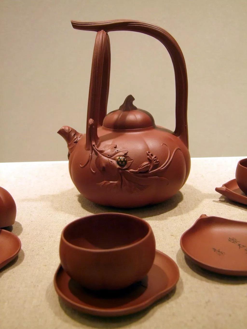 10種最美花器提梁壺，精美別致雕花紫砂壺!